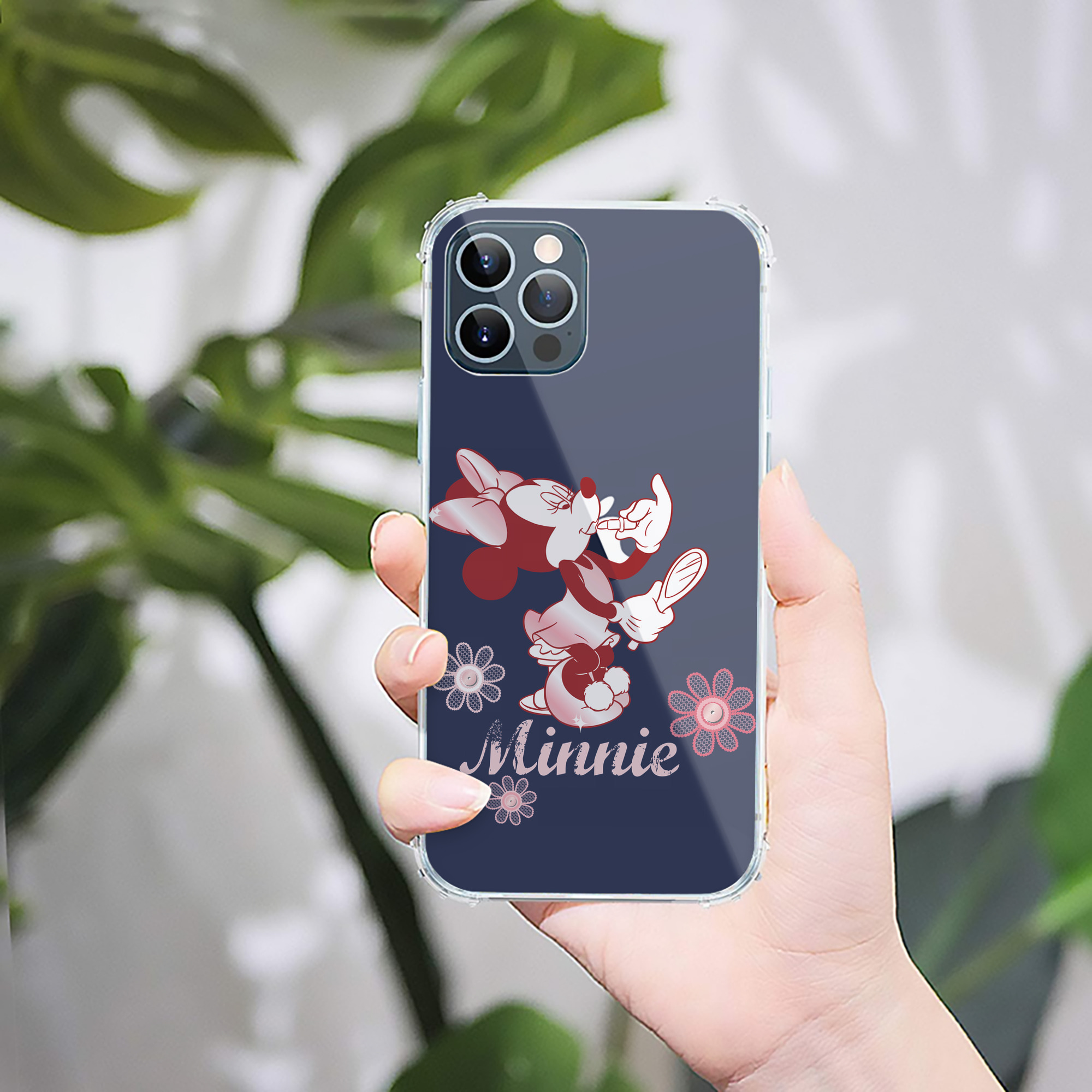（画像用） ミッキーマウス Mickey Mouse 【iPhone 12シリーズ対応】透明スマホケース（クリアソフトケース）